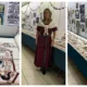 Mia Hanson took part of her Bayeux Tapestry to Wisbech Corn Exchange Conservation Trust's exhibition hall on Saturday: she was able to display almost 16 metres of tapestry. The walls were lined with photos and information about The Corn Exchange.