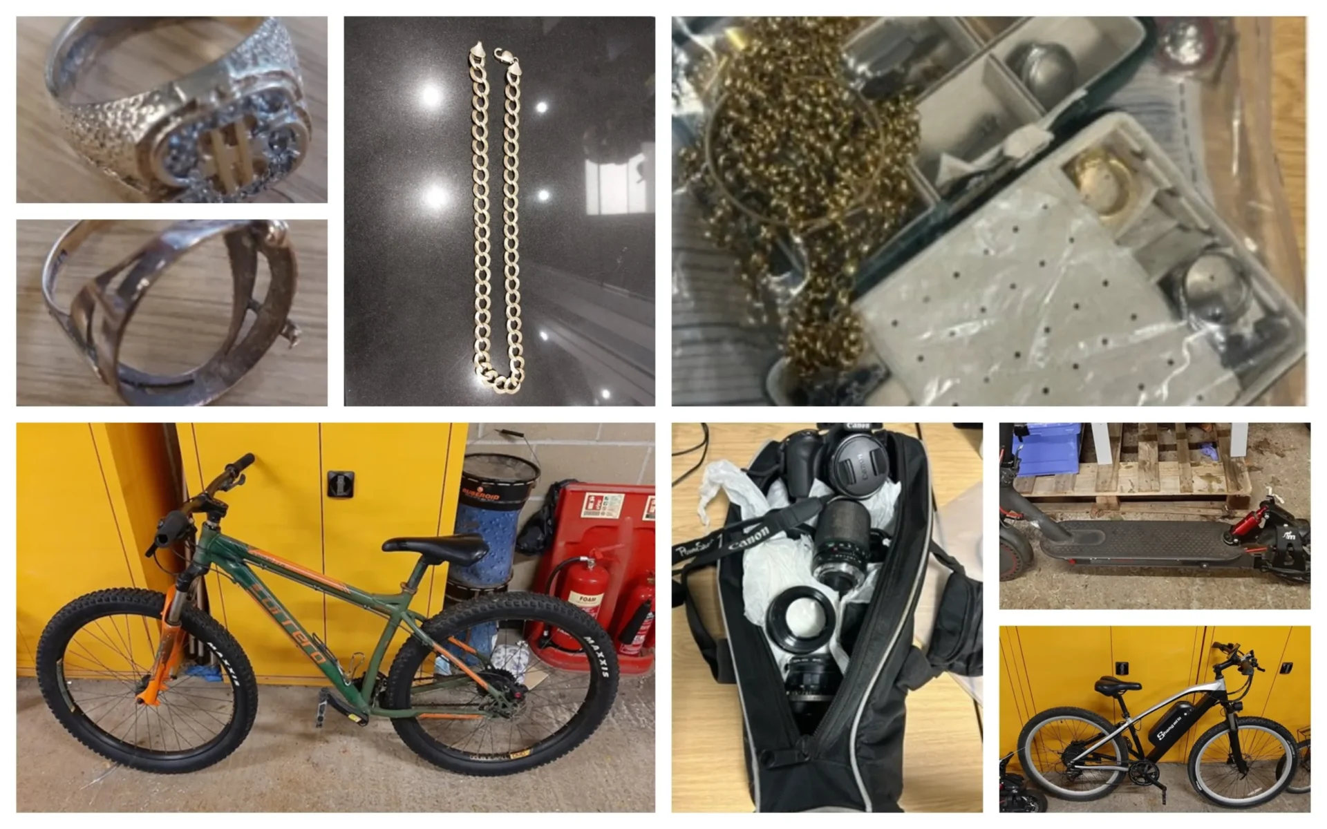 News for Peterborough and Cambridgeshire - Photos released by Cambridgeshire police today of suspected stolen items found at a house in Peterborough