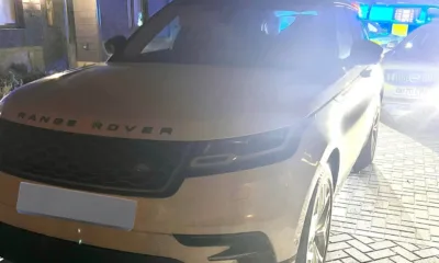 Police were alerted by a tracking company to this stolen Range Rover missing from the Thames Valley area entering Cambridgeshire.