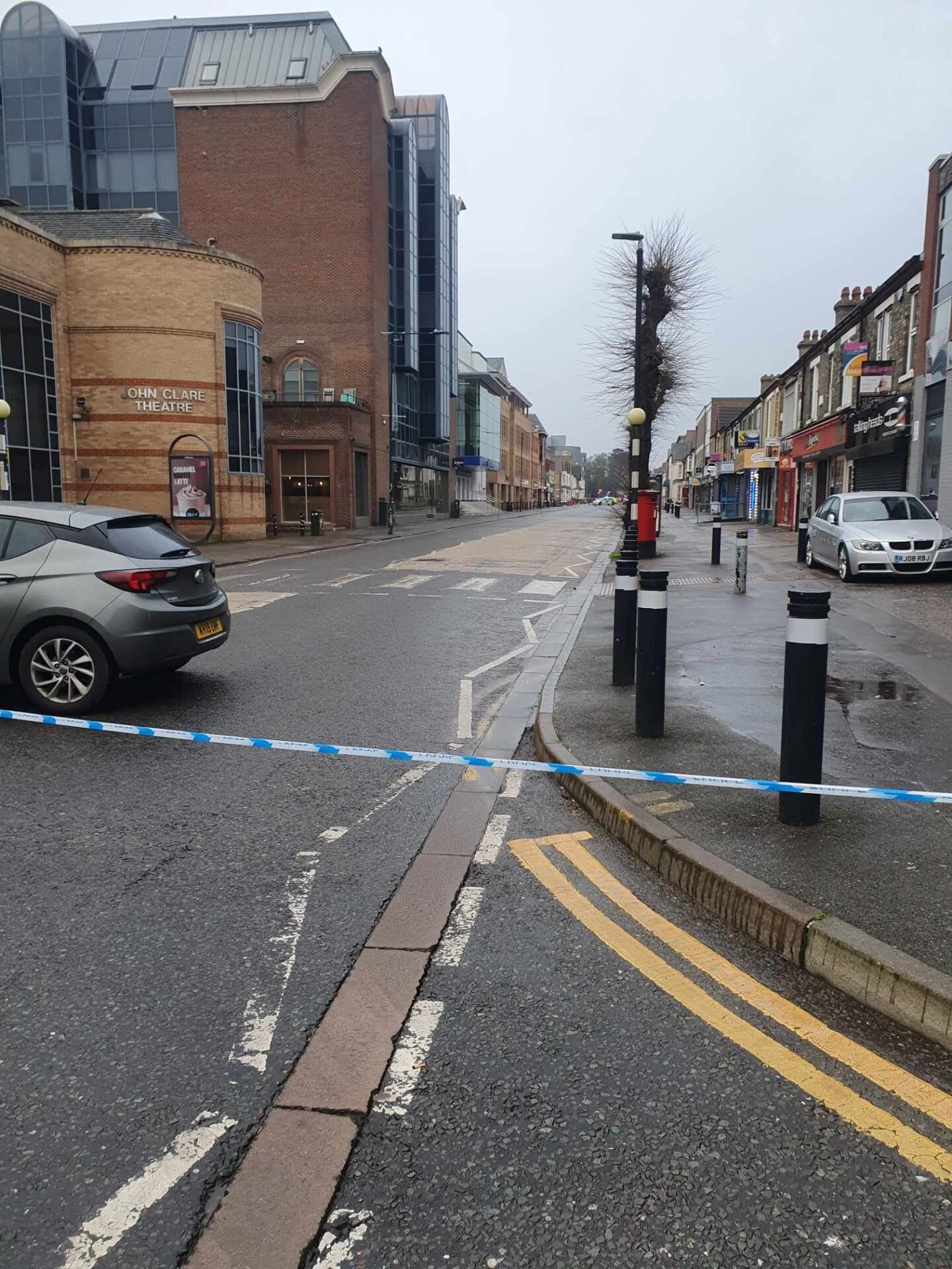 BROADWAY CLOSE ENCOUNTERS - News for Peterborough and Cambridgeshire News for Peterborough and Cambridgeshire - Peterborough city centre on the morning of January 6 after a woman in her 20s was attacked and needed hospital treatment: Photo by Close Encounters, Peterborough's largest independent comic shop