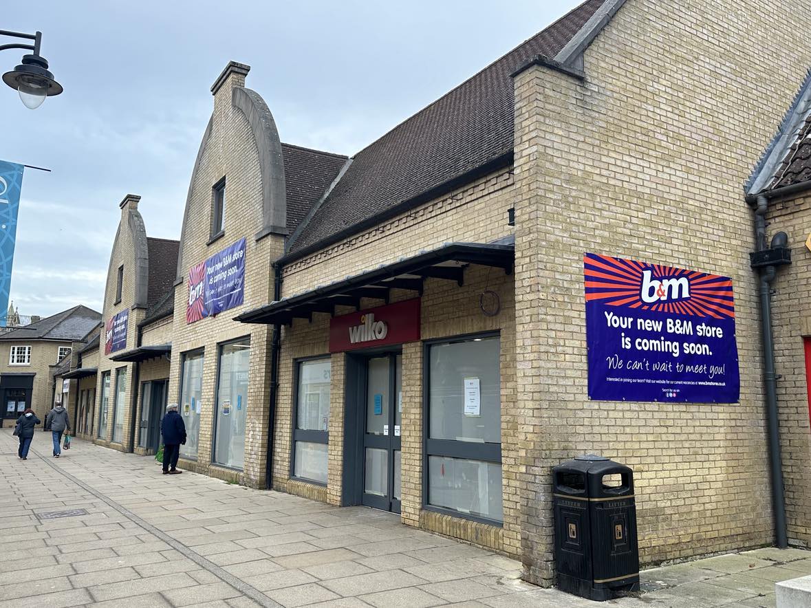 bm 1 - News for Peterborough and Cambridgeshire News for Peterborough and Cambridgeshire - The new B&M store in the Cloisters, Ely, taking shape. PHOTO: Walter Gunston
