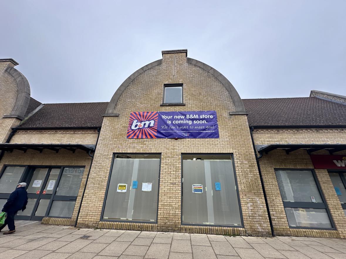 bm 2 - News for Peterborough and Cambridgeshire News for Peterborough and Cambridgeshire - The new B&M store in the Cloisters, Ely, taking shape. PHOTO: Walter Gunston