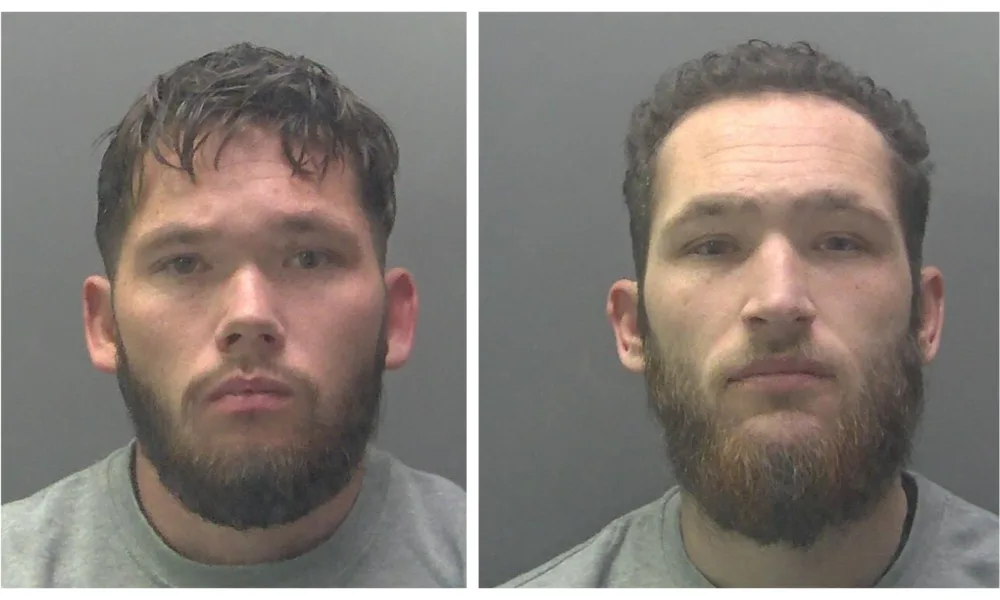 Riley (right) and Bricy Upton, 24 and 21 respectively, carried out the first assault at a children’s play centre in Fen Road on 18 October last year.