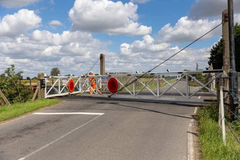 Stonea rail bridge, Cambridgeshire, still has the unenviable record of being Britain’s most bashed bridge. But at least for 2 months, following a road closure, it is spared further incidents. PHOTO: Terry Harris 