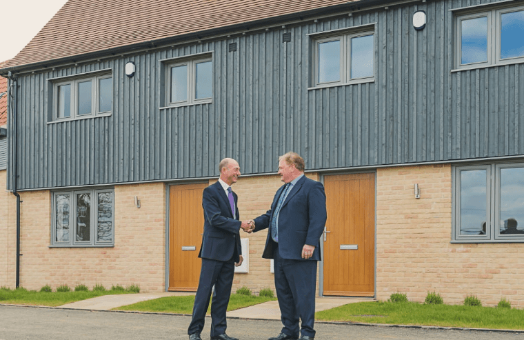 charles roberts - News for Peterborough and Cambridgeshire Simon Somerville-Large, (left) managing director and founder of Laragh Homes with Charles Roberts, chair of Stretham and Wilburton CLT. Mr Roberts is a former leader of East Cambridgeshire District Council and former housing advisor to Mayor James Palmer