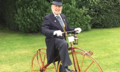 87-year-old March resident Colin Bedford is hoping to raise funds through a 100-mile adventure, pedalling through the years on his century-old vintage bicycles