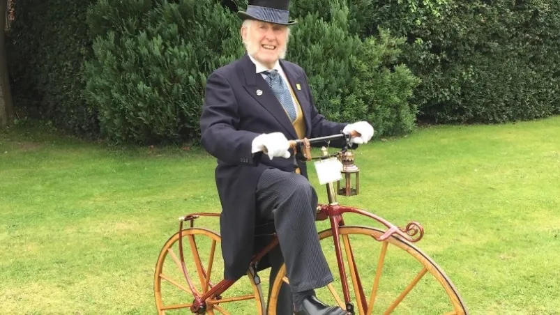 87-year-old March resident Colin Bedford is hoping to raise funds through a 100-mile adventure, pedalling through the years on his century-old vintage bicycles