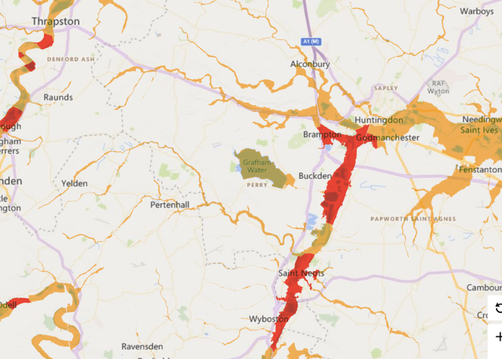 The Environment Agency has updated its flood warning for River Great Ouse at Eaton Socon, Eynesbury, Eaton Ford, and St Neots