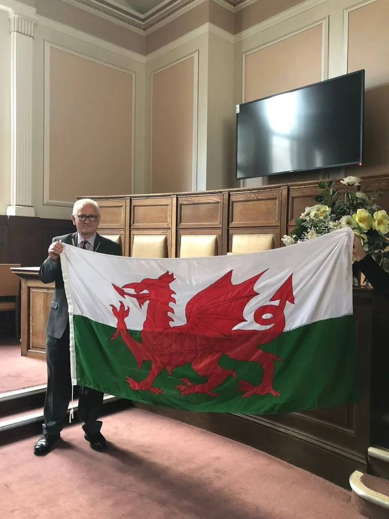 St David's Day flag celebrations at Shire Hall