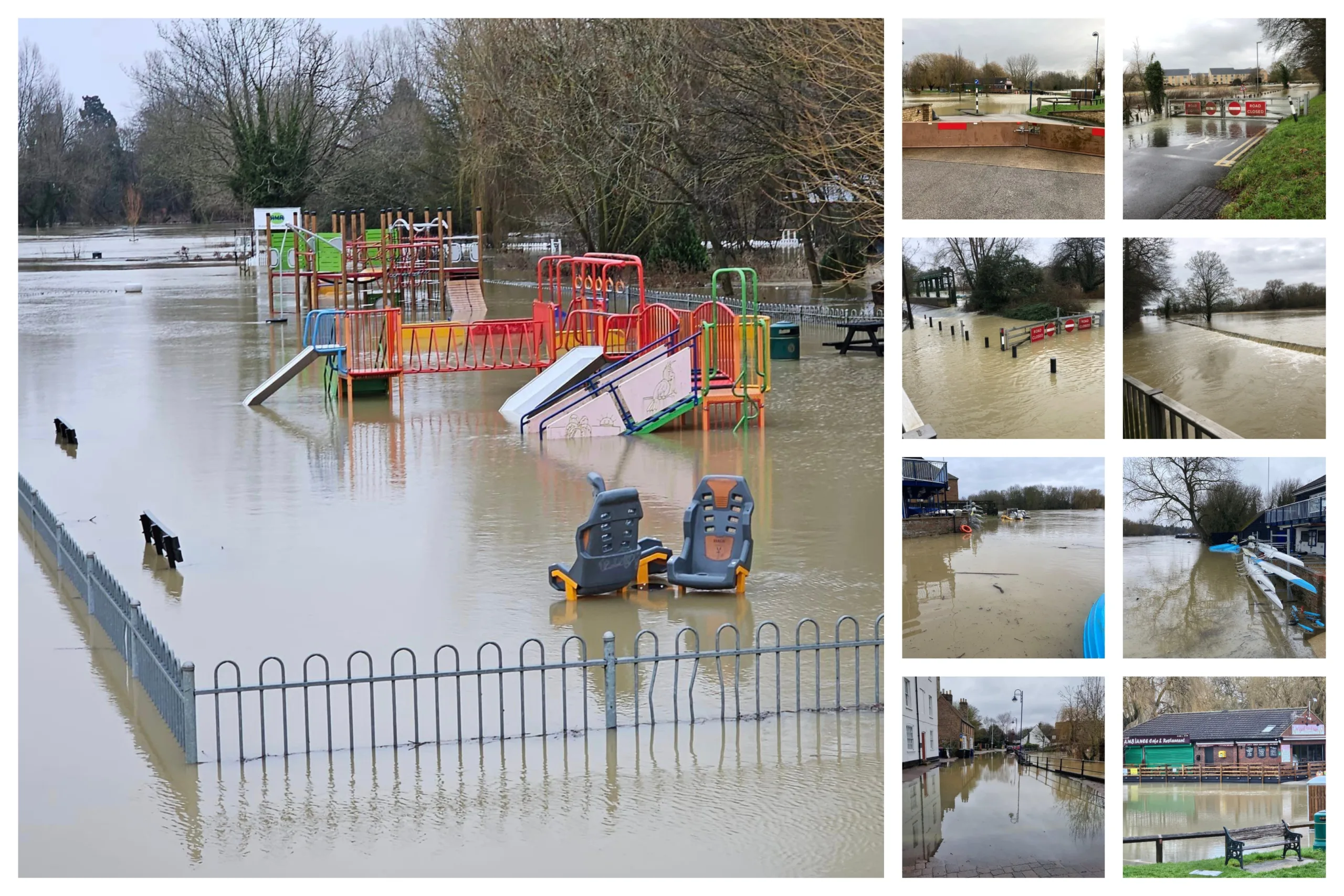 A spokesperson for Huntingdonshire District Council said: “Flood defences in St Neots have been deployed as a flood warning is in place for River Great Ouse at Eaton Socon, Eynesbury, Eaton Ford, and St Neots.