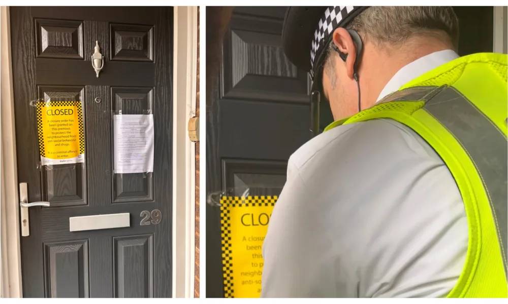 The order, which is in place until 5 May, states 29 Donaldson Drive, Gunthorpe, is closed to anyone other than the legal tenant, emergency services, support services and employees of Cross Keys Homes.
