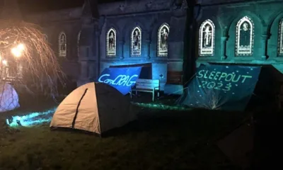 This is CamCRAG’s sixth sleepout since 2018, donations from each sleepout supports the organisation to send donations and volunteers to help refugees in the Calais area.