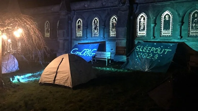This is CamCRAG’s sixth sleepout since 2018, donations from each sleepout supports the organisation to send donations and volunteers to help refugees in the Calais area.
