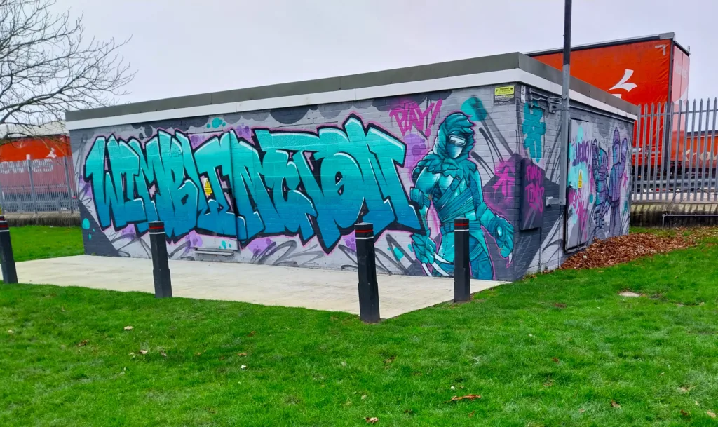 Maureen Davis of Wimblington Parish Council successfully applied for funding to commission a local artist to paint the pavilion and toilet block at the War Memorial Playing Field with graffiti-style murals, and work with young people in the community to see what murals they would like to see. 