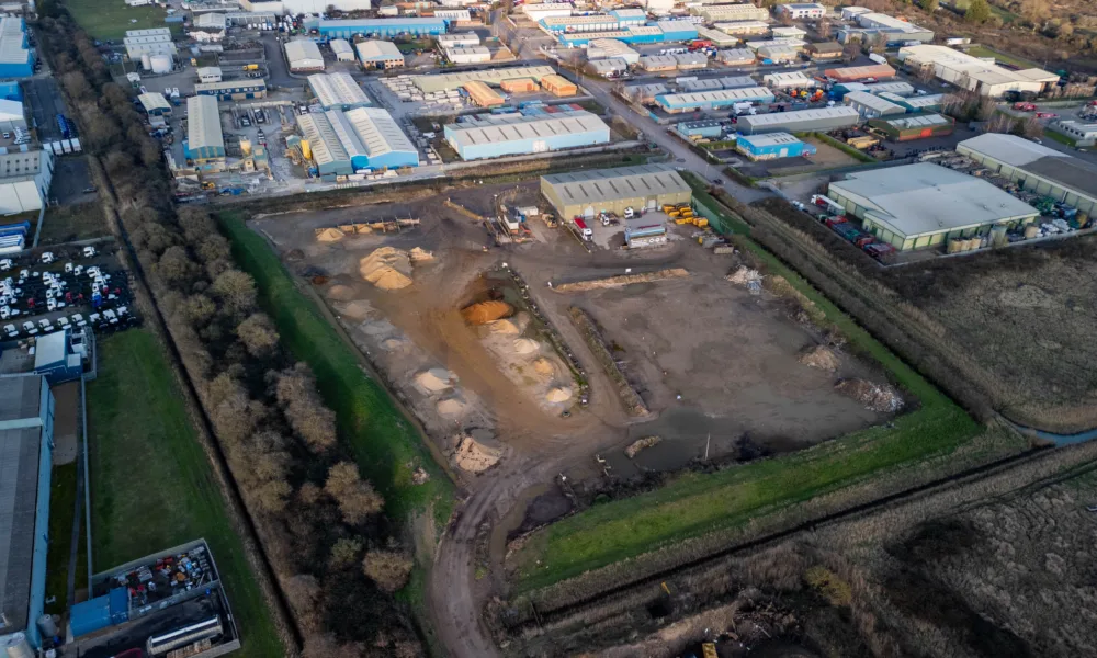 Site for massive Wisbech incinerator ,  Wisbech Saturday 24 February 2024. Picture by Terry Harris.