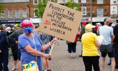 One of many protests organised by WisWIN to stop the incinerator from being built in Wisbech