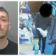 Anthony Gawthrop was jailed for robbing a Co-op store in Milton Road, Cambridge. Custody photo and CCTV image shown to court of him committing the offence.