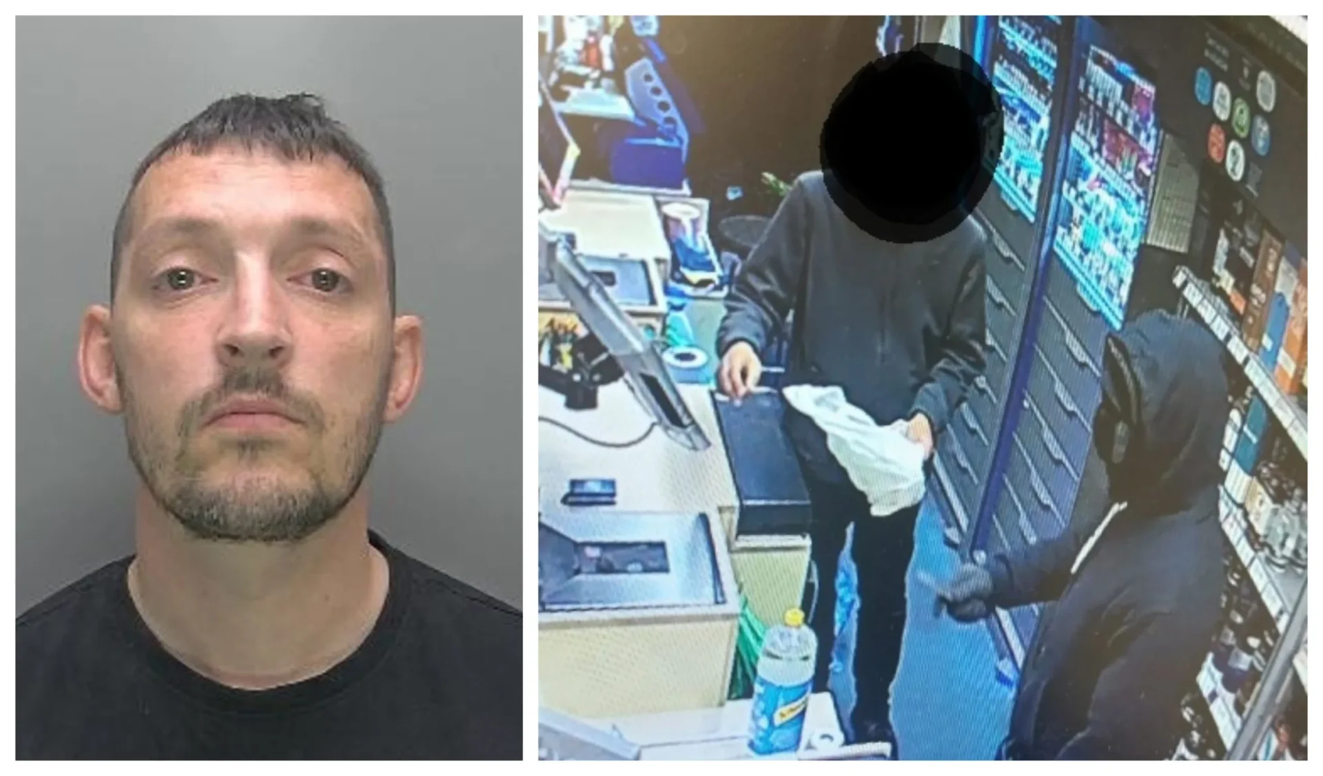 gawthorp - News for Peterborough and Cambridgeshire News for Peterborough and Cambridgeshire - Anthony Gawthrop was jailed for robbing a Co-op store in Milton Road, Cambridge. Custody photo and CCTV image shown to court of him committing the offence.