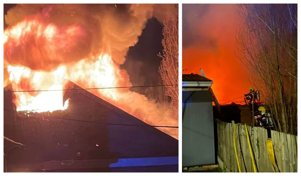 Peterborough: Firefighters halt blaze spreading to neighbouring properties