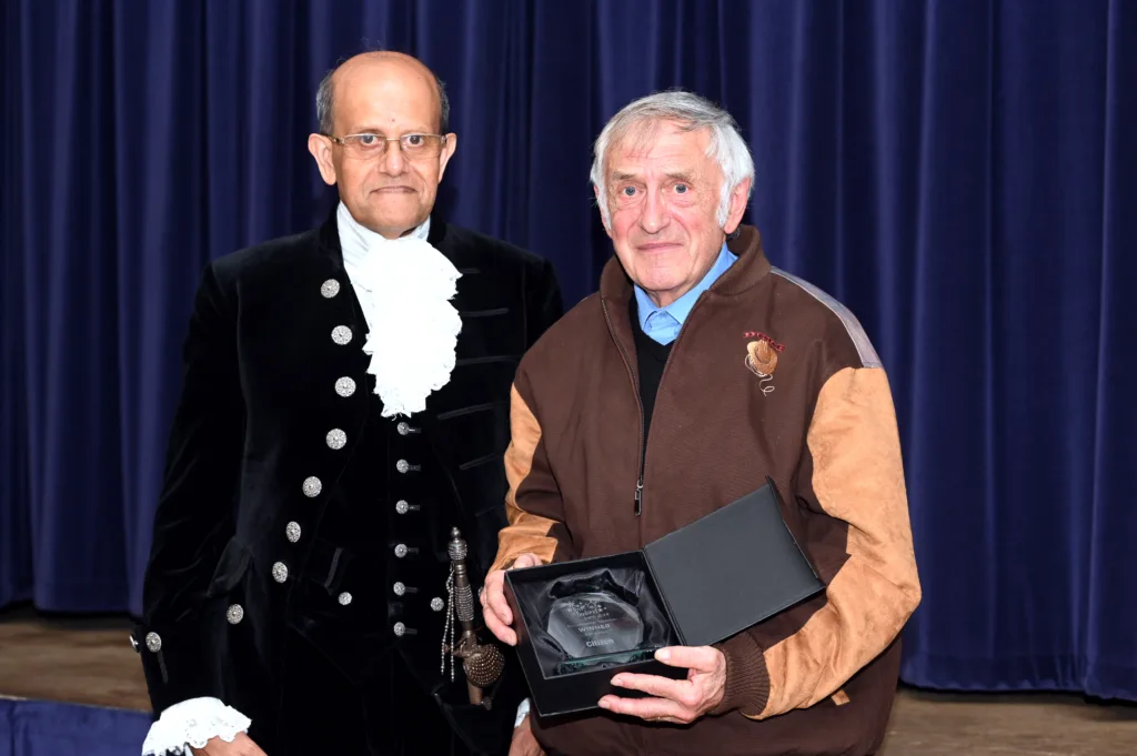 Pride in Fenland Awards nightSpecial Category Awards presented by The High Sheriff Dr Khetani The Environmental Award David Rose PHOTO: Fenland Citizen