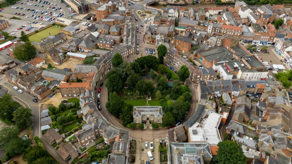 Consultants visualised a new visitor centre for Wisbech Castle “with main entrance, cafe, orientation and information point and facilities will be located at the north edge of the Castle Gardens”. PHOTO: Terry Harris