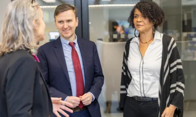 On International Women’s Day, Shadow Science Minister Chi Onwurah MP has been visiting Peterborough today; she was accompanied Andrew Pakes, the Labour parliamentary candidate for Peterborough. PHOTO: Terry Harris