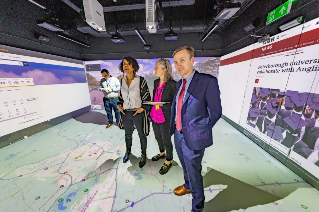 On International Women’s Day, Shadow Science Minister Chi Onwurah MP has been visiting Peterborough today; she was accompanied Andrew Pakes, the Labour parliamentary candidate for Peterborough. PHOTO: Terry Harris 