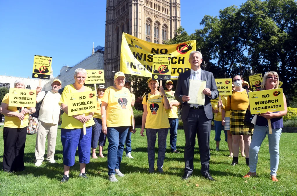 MP Steve Barclay hosting a WisWIN delegation to Parliament to re-iterate opposition from Wisbech to the mega incinerator 