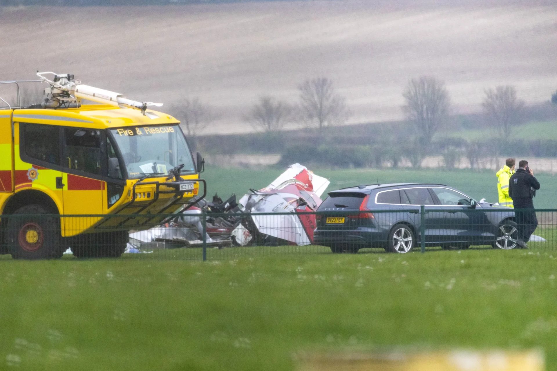 Plane crashes at Imperial War Museum airfield Duxford.