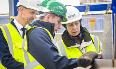 The Princess Royal officially opens the NHBC Training Hub, adjacent to Histon Football Club, Impington, Cambridge; it can train 80 apprentices all year round. PHOTO: NHBC