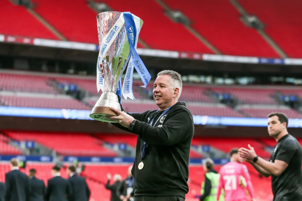 Peterborough United lifted the trophy ten years on from the success back in 2014 