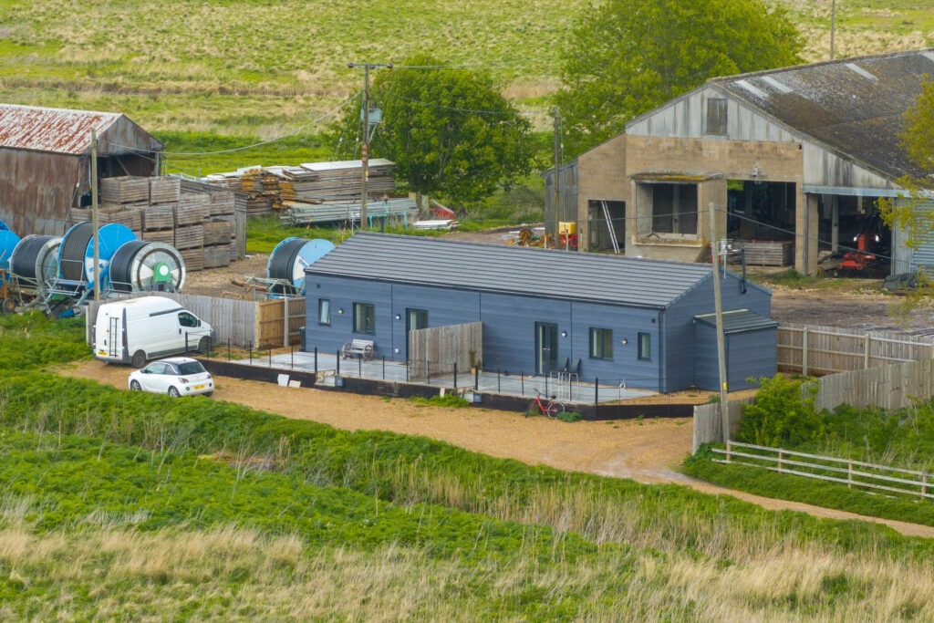 Two bungalows built at Holme Lode Farm, Holme Fen, Holme, in Huntingdonshire, were built without planning permission. Now the possibility is they will be demolished after the farmer who built them lost an appeal to the Planning Inspectorate.  PHOTO: Terry Harris
