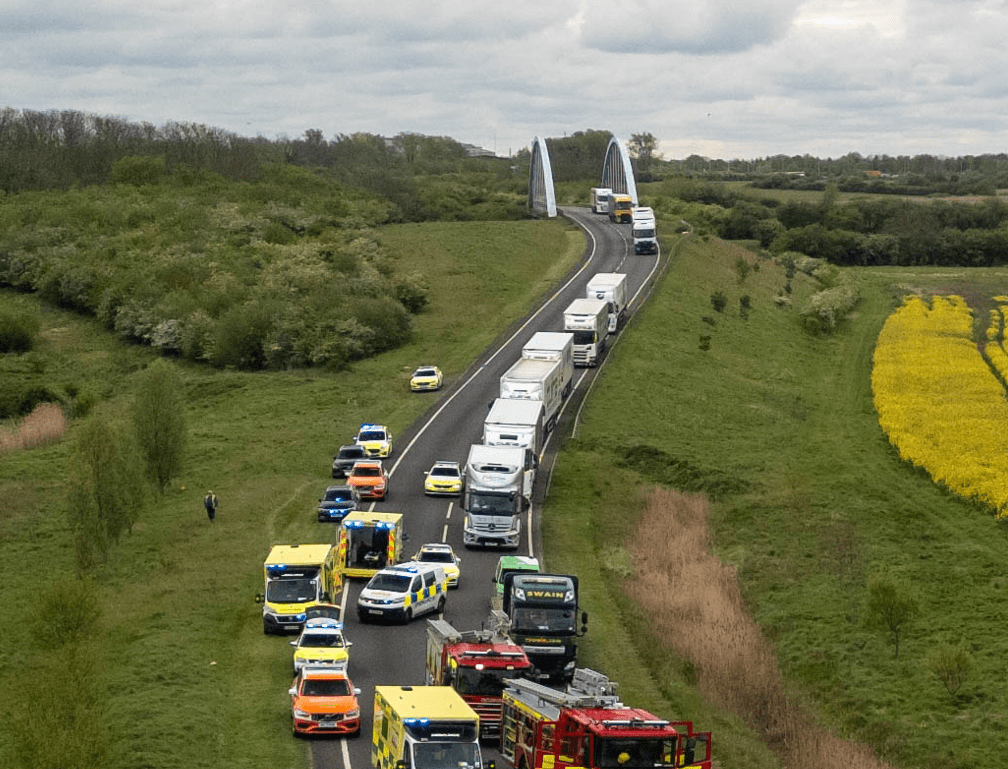 Two people died in a crash on the A16 at Newborough near Peterborough on Monday April 22 PHOTO: Terry Harris