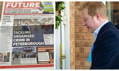 MP Paul Bristow features prominently in the fake ‘Peterborough Future’ newspaper that has been delivered to homes in the city