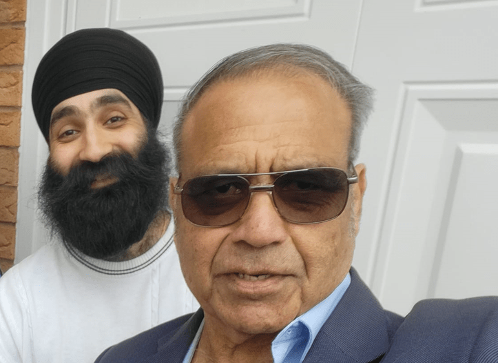 Gurninder Singh Gill (left) with Cllr Haq Nawaz, leader of Whittlesey town council
