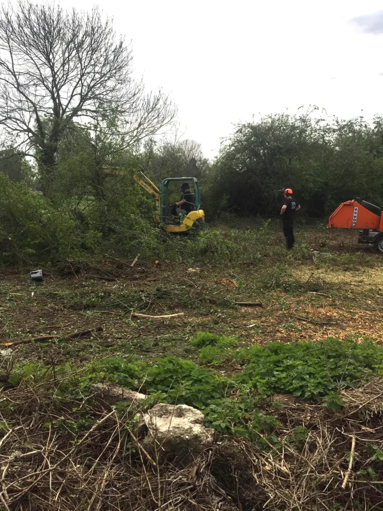 The site off Gunthorpe Road where workmen have begun clearing the site and caused an uproar among local residents. Residents have taken photos of the area being cleared and contacted councillors for an explanation. 
