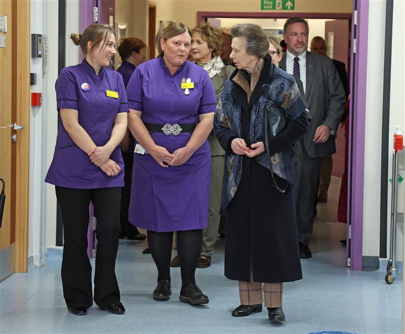 The Princess Royal was invited to meet staff at Hinchingbrooke Hospital, Huntingdon, and find out more about the hospital’s maternity services, in her role as patron of the Royal College of Midwives (RCM).