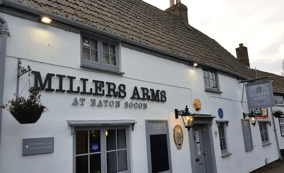 The Millers Arms, Eaton Socon, St Neots, is described in planning documents as an “attractive semi-detached building over two stories built sometime around the mid 1800’s”.