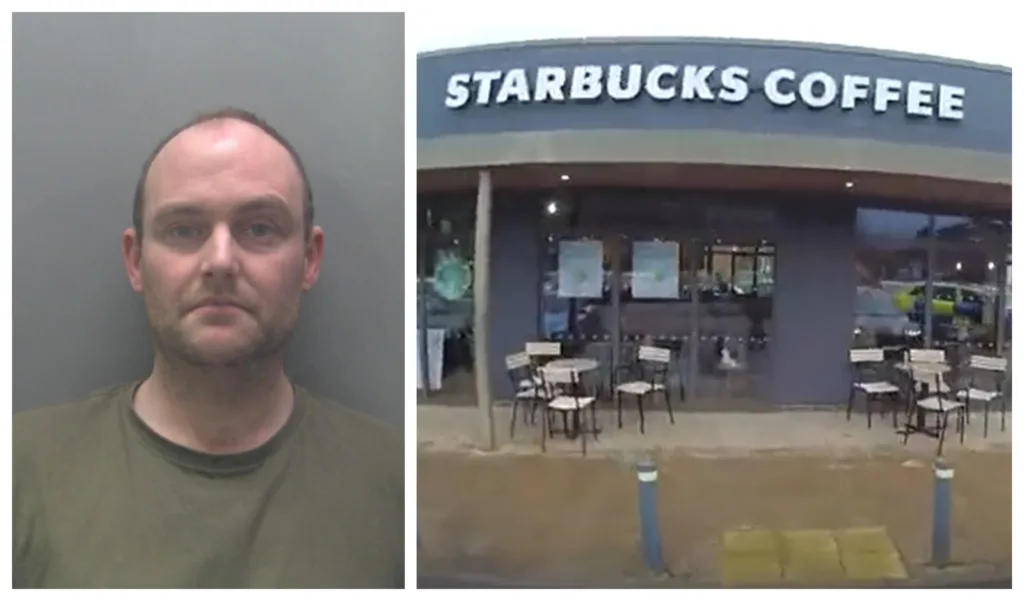 Ryan Miller, 36, was arrested in the Orton Centre coffee shop on 12 January after police received a 999-call