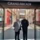 Graeme Booth, deputy branch manager, John Lewis Cambridge and Martin Macwhinnie, centre manager of the Grand Arcade.