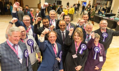 Peterborough First celebrate after the recent city council election PHOTO: Terry Harris