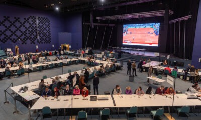 Local Elections 2024, Kingsgate Conference Centre, Peterborough Thursday 02 May 2024. Picture by Terry Harris.