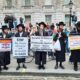 ‘We were a very mixed crowd on the Gaza demonstration. The strongest condemnation came from Hasidic Jews’ says ANGELA SPRINGER who attended Tuesday’s demonstration in London outside the gates of Downing Street