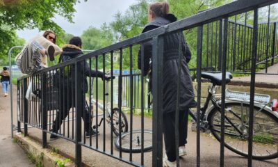 Jesus Green Lock footbridge (above) has reopened, to the delight of residents and Cambridge Beer festival goers. PHOTO: Camcycle