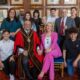 Cllr Marco Cereste, surrounded by family and friends, is believed to be the first person of Italian ethnicity to be elected mayor of a British city. PHOTO: Terry Harris