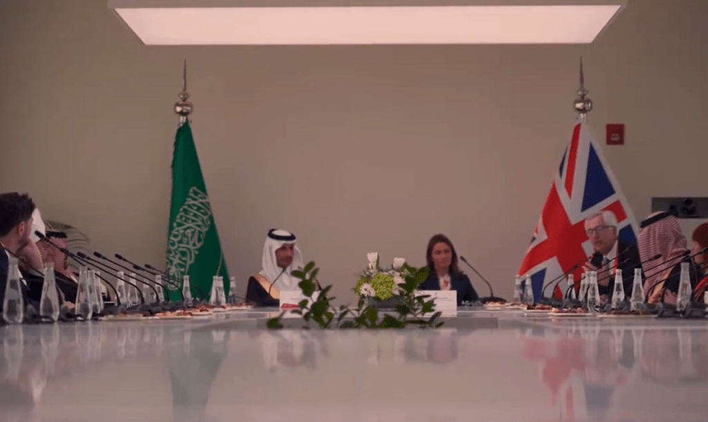 MP and culture secretary Lucy Frazer in Saudi Arabia and tells hosts ‘we admire your young and vibrant people. We value your spirit of enterprise and ambition’