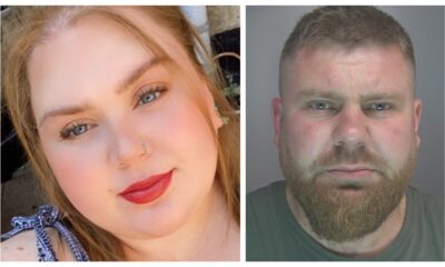 Custody photograph of Iurie Ciumac (right) jailed for five years for causing the death by dangerous driving of Holly Lucas (left)