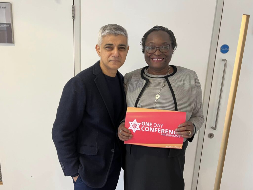 Marianna Masters with London Mayor Sadiq Khan