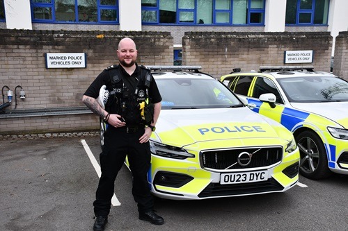Sgt Jamie Cooper who has also been nominated for a Royal Humane Society award and Chief Constable Commendation for his brave actions
