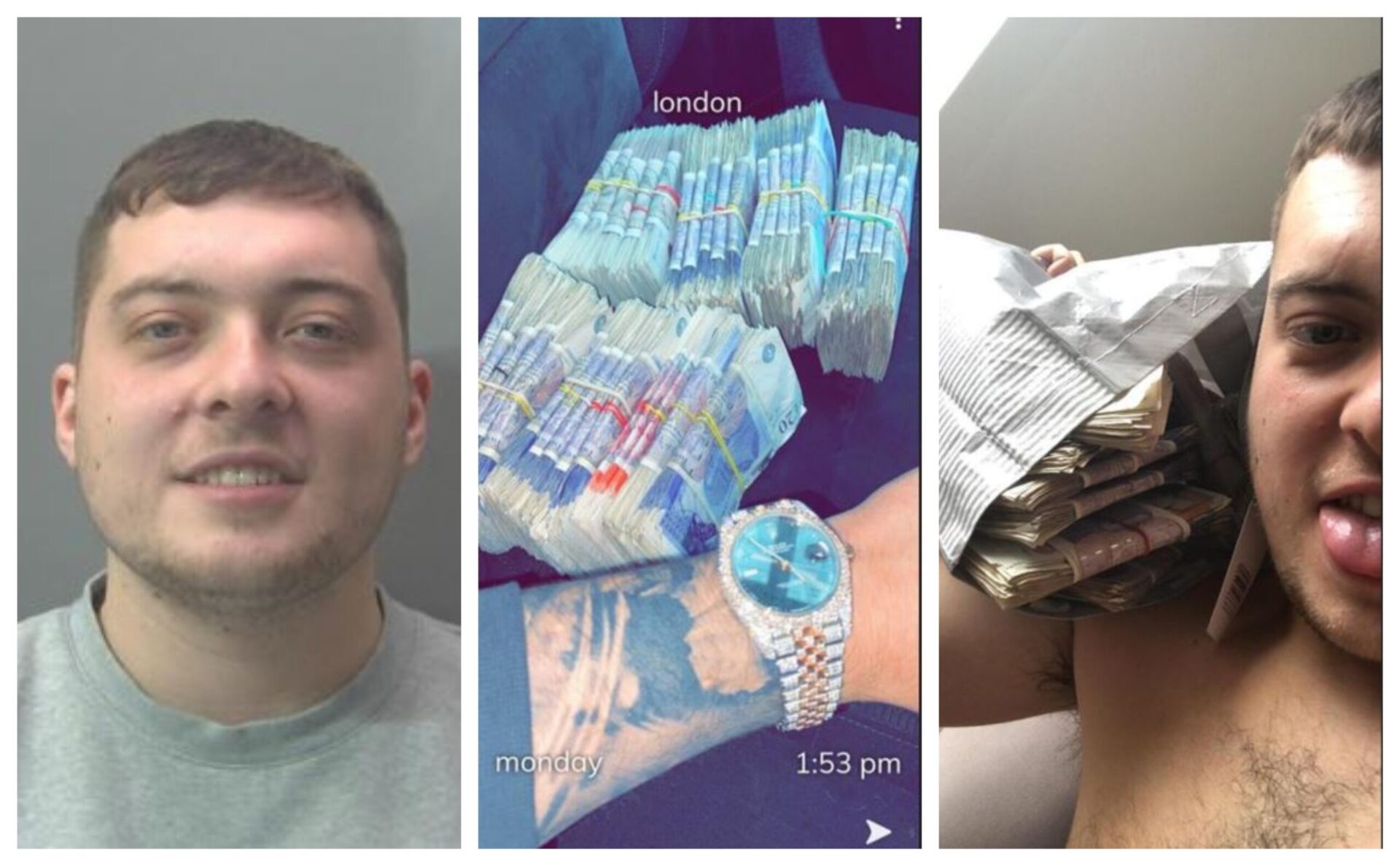 Luke main 1 - News for Peterborough and Cambridgeshire News for Peterborough and Cambridgeshire - Luke Waters, of Salix Road, Hampton Hargate, used social media to boost about the high life – ultimately it contributed to his downfall